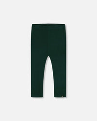 Rib Leggings Dark Emerald Leggings Deux par Deux 