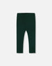 Rib Leggings Dark Emerald Leggings Deux par Deux 