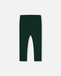 Rib Leggings Dark Emerald Leggings Deux par Deux 