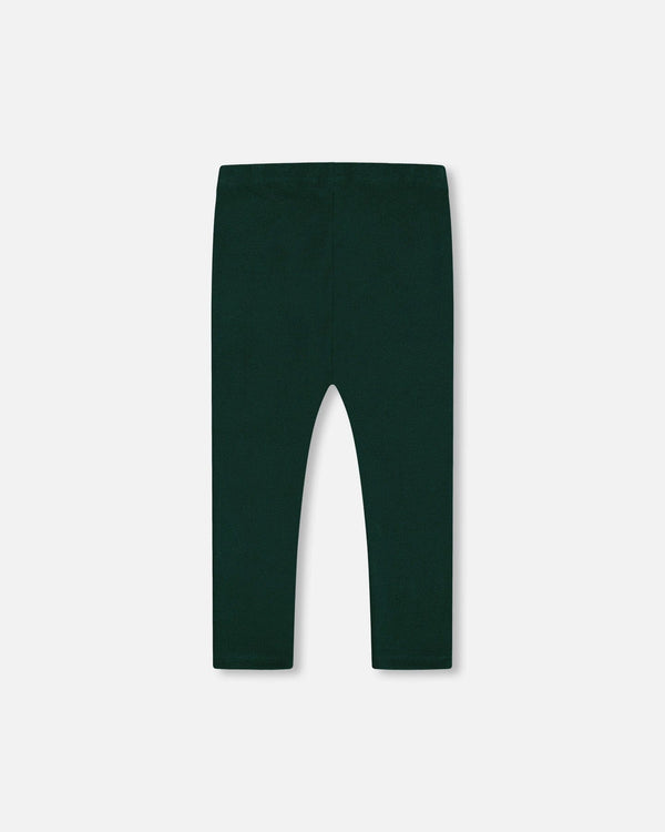 Rib Leggings Dark Emerald Leggings Deux par Deux 