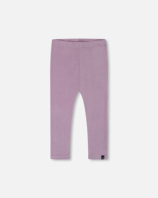 Super Soft Rib Leggings Blue Lilac Leggings Deux par Deux 