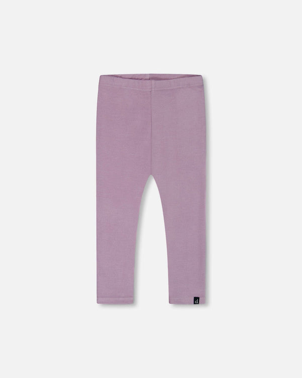 Super Soft Rib Leggings Blue Lilac Leggings Deux par Deux 