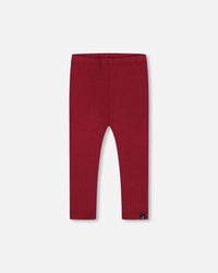 Rib Leggings Burgundy - G20YG60_791