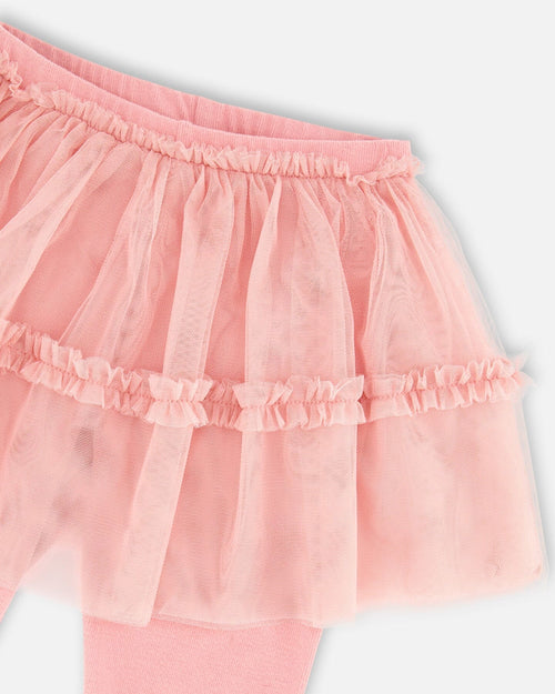 Leggings With Tulle Skirt Pink - G20YG82_655