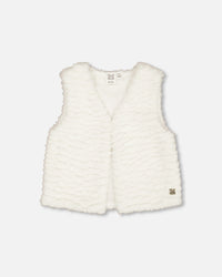 Faux Fur Vest Off White - G20Z30_101