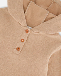 Hooded Rib Tunic Beige - G20Z76_193