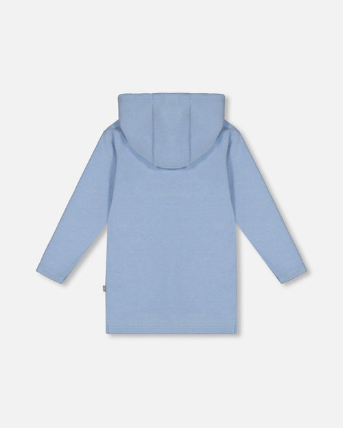 Hooded Rib Tunic Light Blue - G20Z76_447