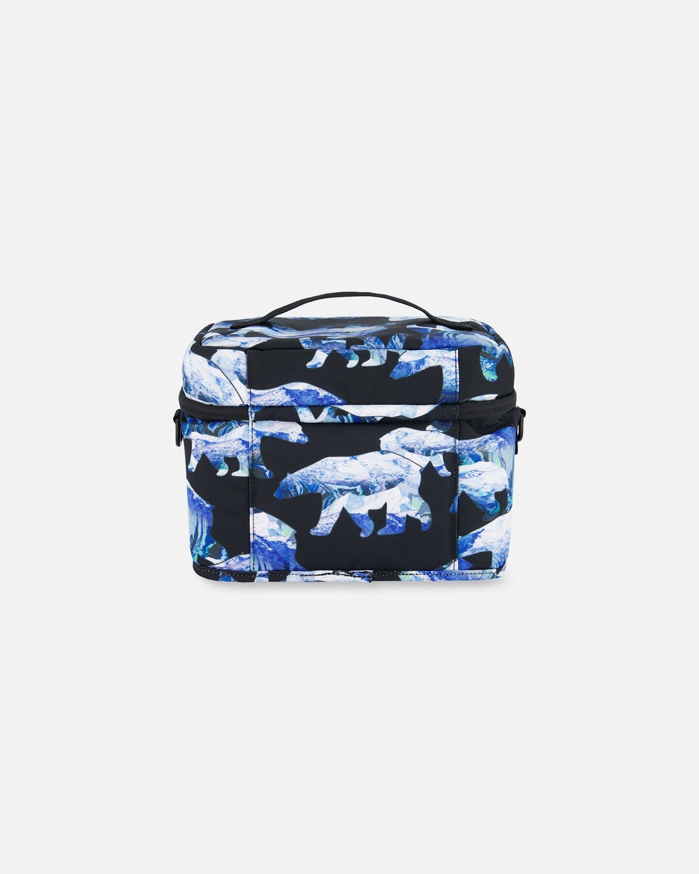 Lunch Box Black Printed Polar Bears - G20ZBL_022