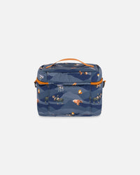 Lunch Box Navy Printed Mountains Animals - G20ZBL_024