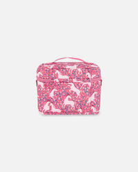 Lunch Box Pink Printed Unicorn - G20ZBL_042