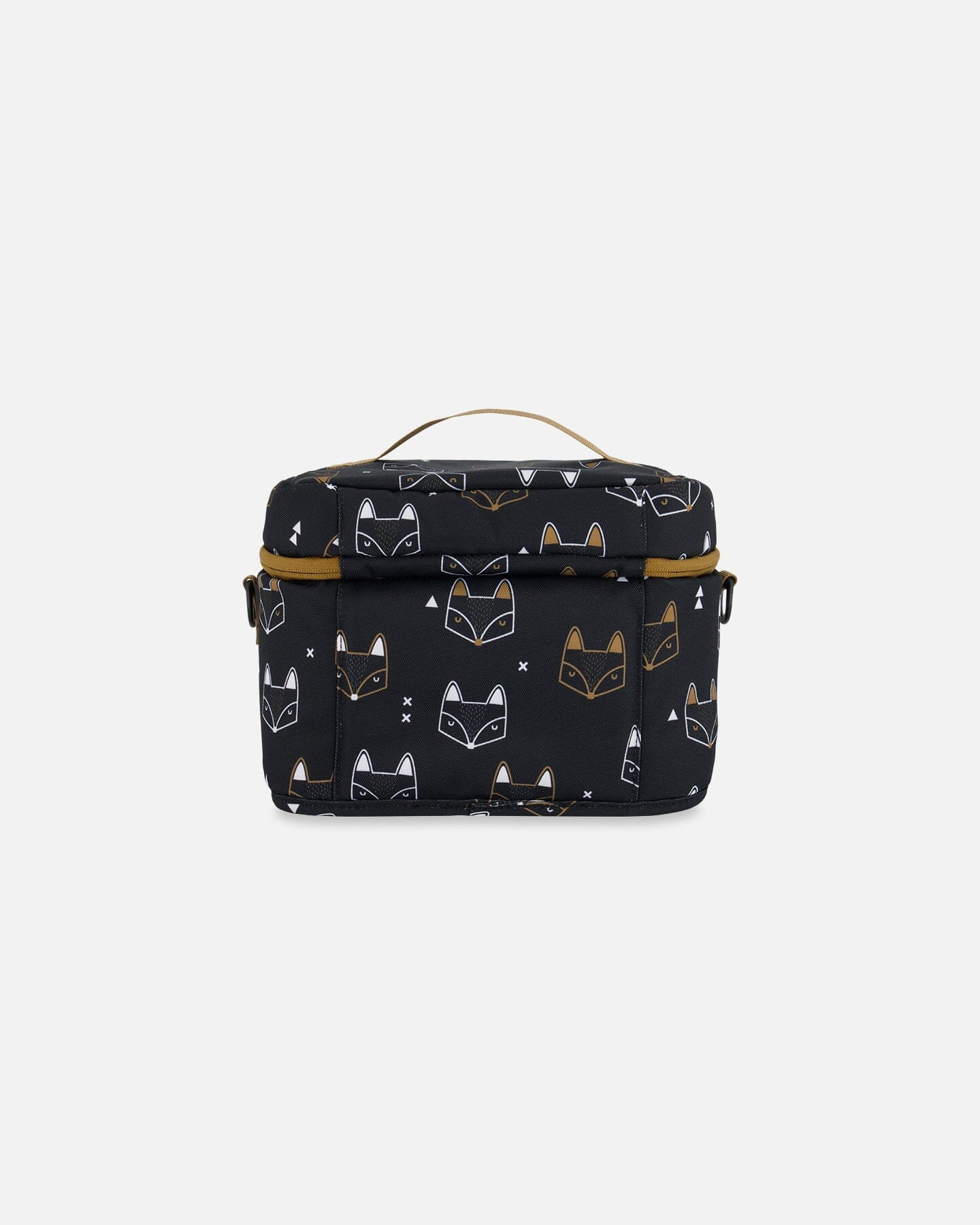 Lunch Box Black Printed Fox - G20ZBL_043