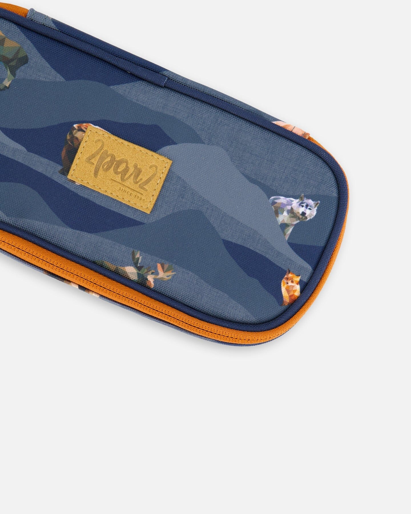 Pencil Case Navy Printed Moutains Animals - G20ZEC_024