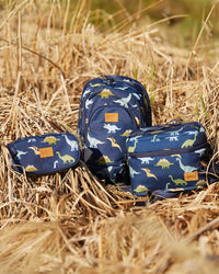 Pencil Case Navy Blue Printed Dinosaurs - G20ZEC_047