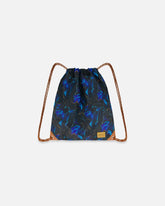 Drawstring Bag Black Printed Storm