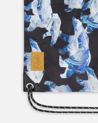 Drawstring Bag Black Printed Polar Bears School Supplies Deux par Deux 