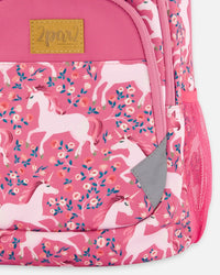 Toddler Backpack Pink Printed Unicorn - G20ZSD2_042