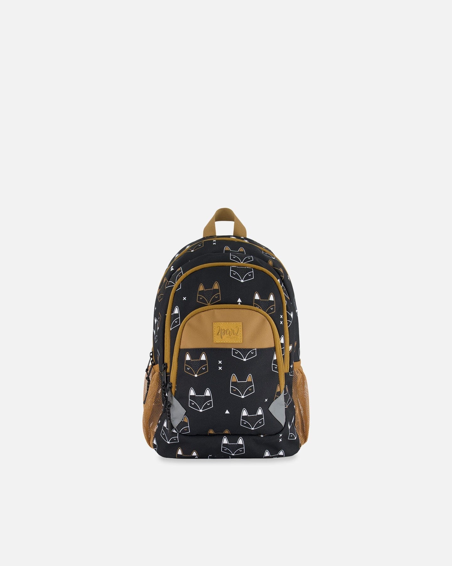 Toddler Backpack Black Printed Fox - G20ZSD2_043