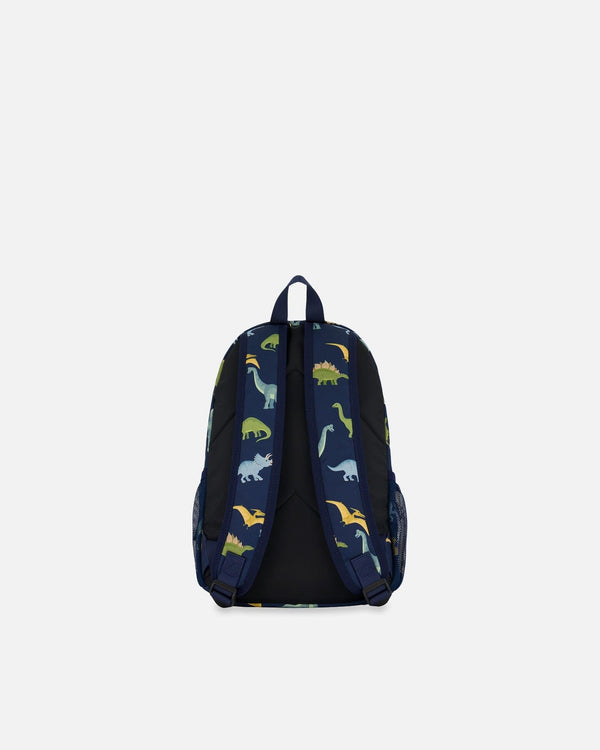 Toddler Backpack Navy Blue Printed Dinosaurs - G20ZSD2_047