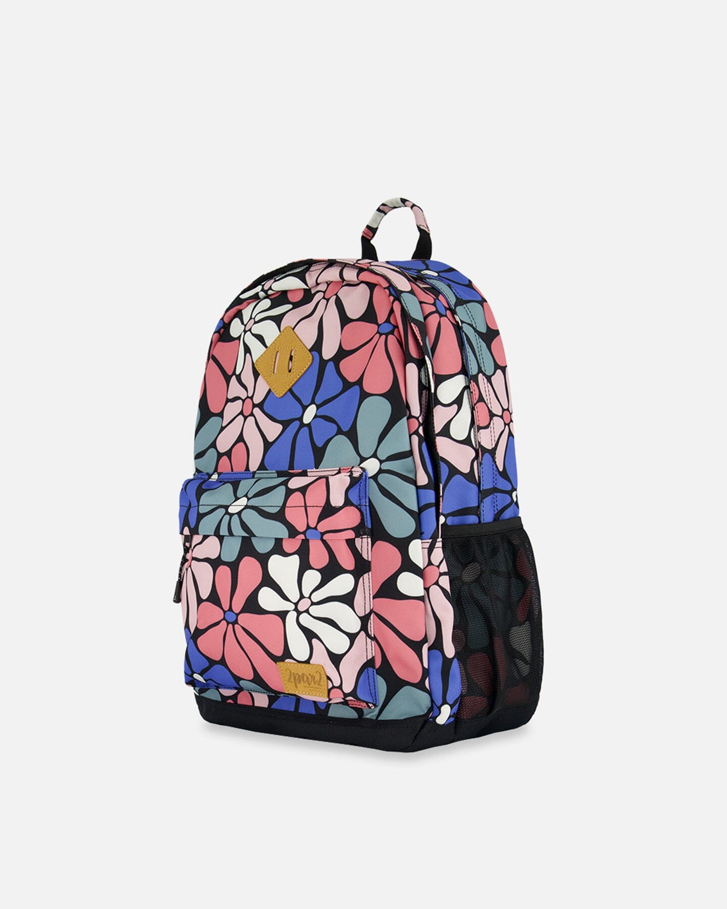 Backpack Printed Retro Flowers - 18L School Supplies Deux par Deux 