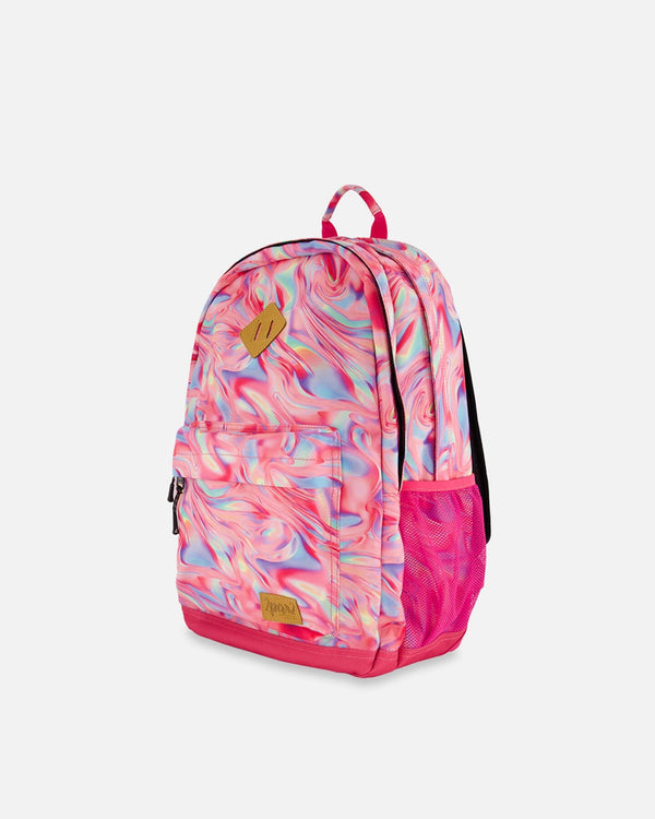 Backpack Printed Marble - 18L School Supplies Deux par Deux 