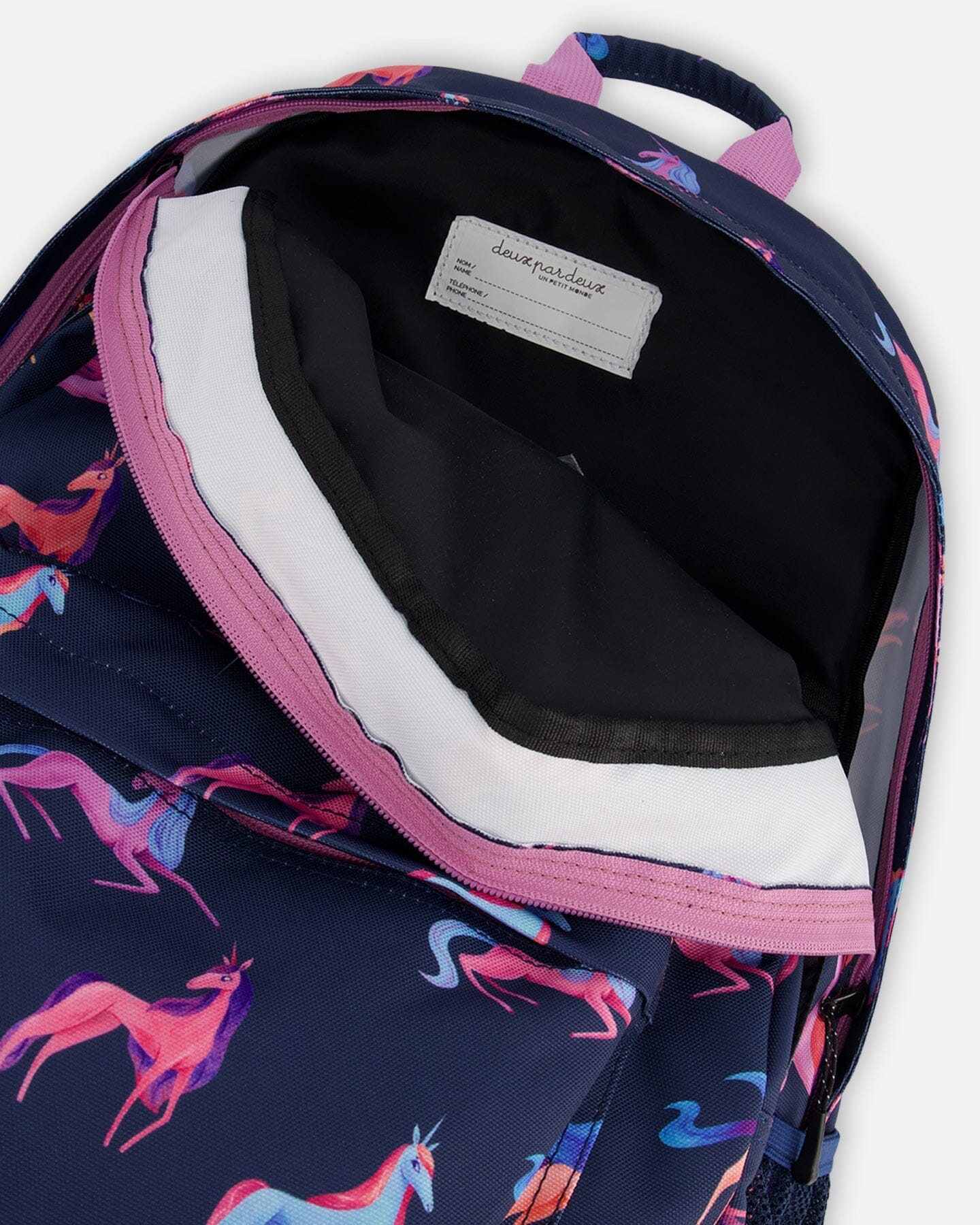 Backpack Navy Printed Unicorn - G20ZSD_012