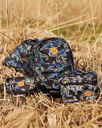 Backpack Black Printed Neon Dino - G20ZSD_019