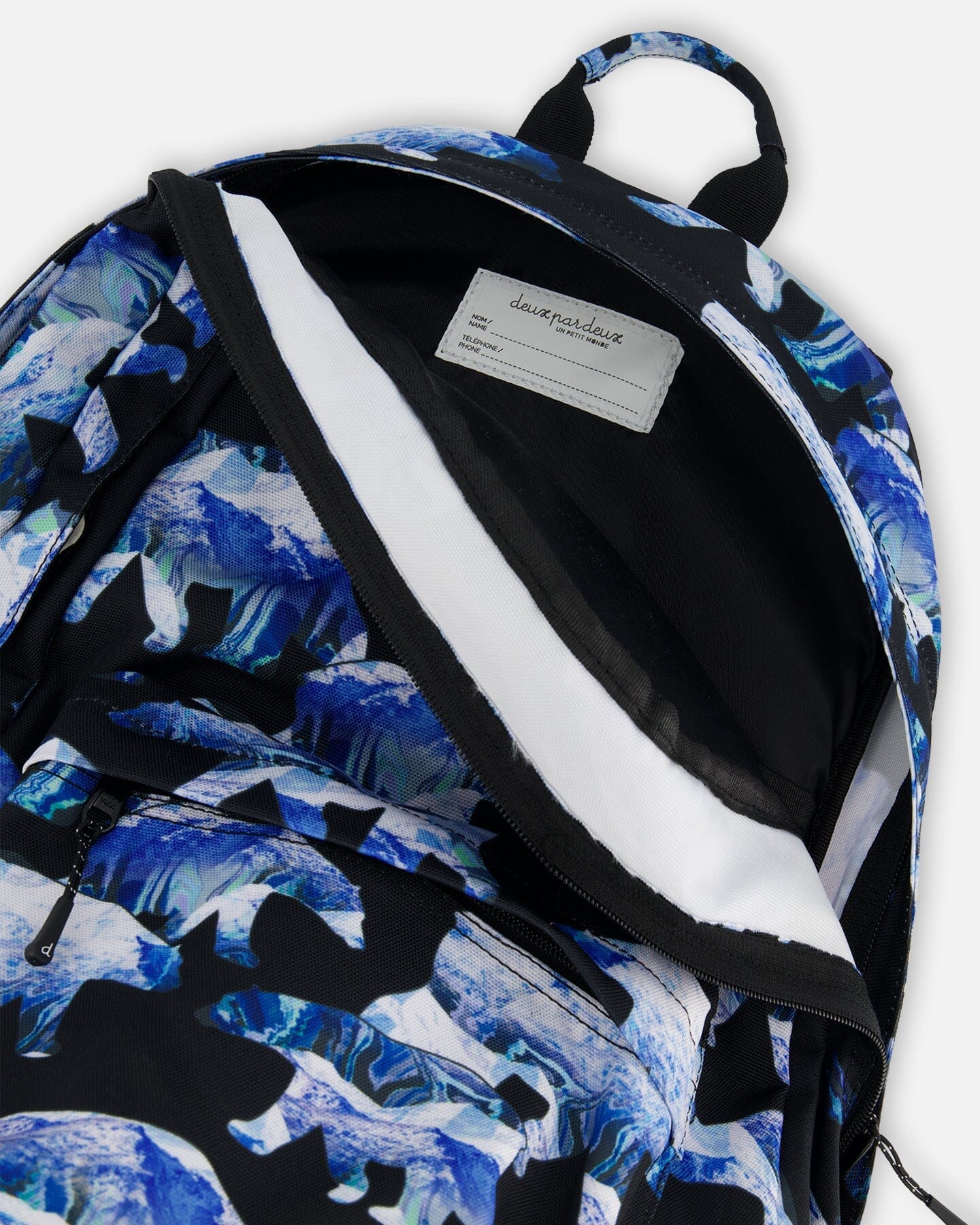 Backpack Black Printed Polar Bears - G20ZSD_022