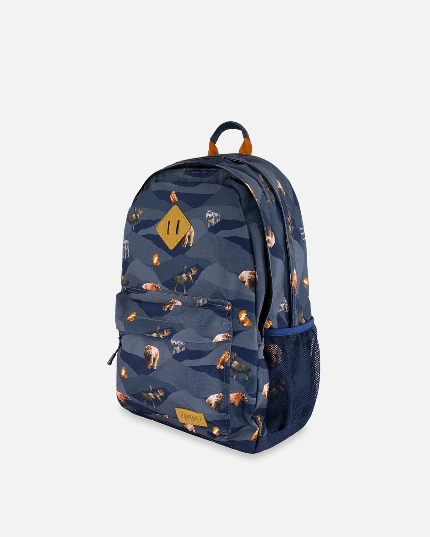 Backpack Navy Printed Mountains Animals - 18L School Supplies Deux par Deux 