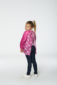 School Apron Pink Printed Unicorn - G20ZTA_042