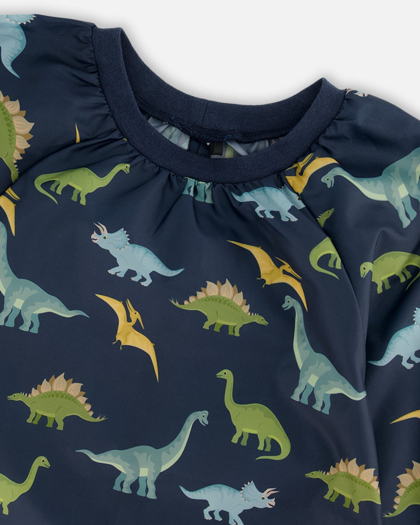 School Apron Navy Blue Printed Dinosaurs - G20ZTA_047