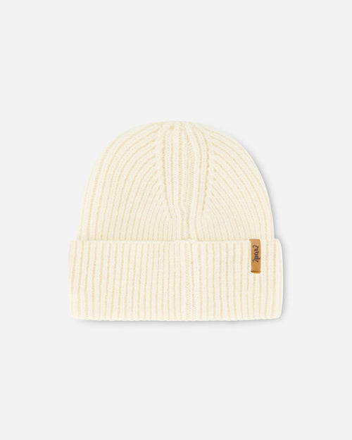 Mid-Season Knit Hat Off White Outdoor Accessories Deux par Deux 