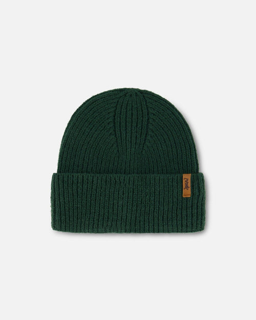 Mid-Season Knit Hat Forest Green Outdoor Accessories Deux par Deux 