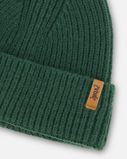 Mid-Season Knit Hat Forest Green Outdoor Accessories Deux par Deux 