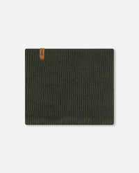 Mid-Season Knit Neckwarmer Forest Green Outdoor Accessories Deux par Deux 