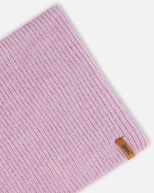 Mid-Season Knit Neckwarmer Lilac Outdoor Accessories Deux par Deux 