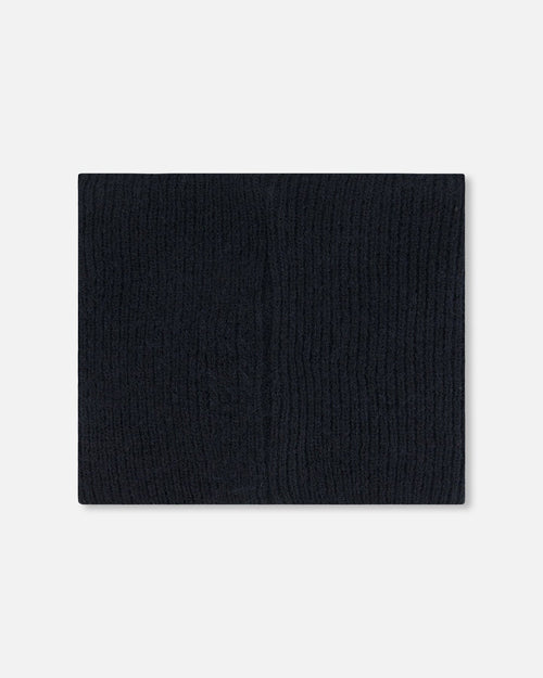 Mid-Season Knit Neckwarmer Black Outdoor Accessories Deux par Deux 