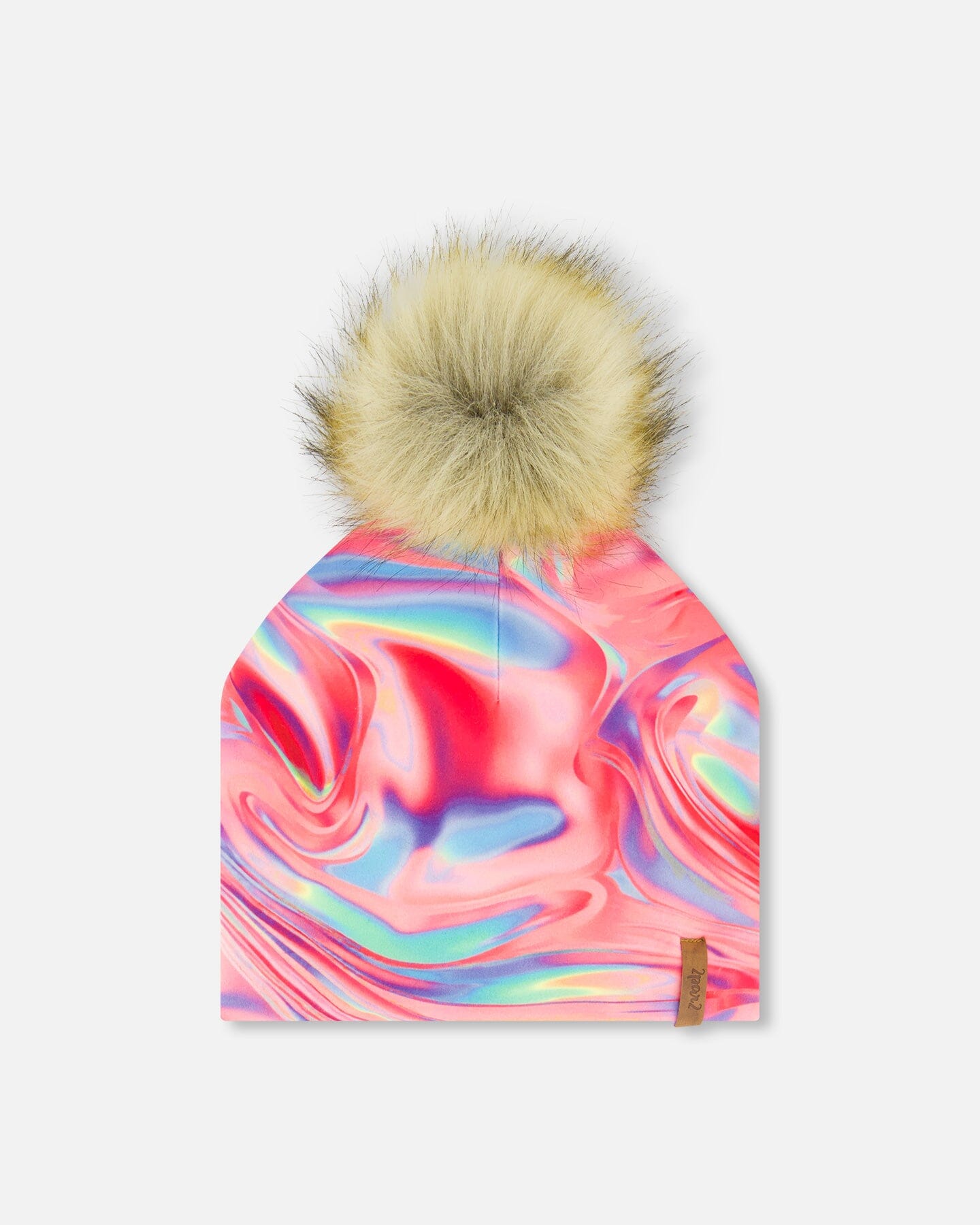 Mid-Season Jersey Detachable Pompom Hat Printed Marble Outdoor Accessories Deux par Deux 