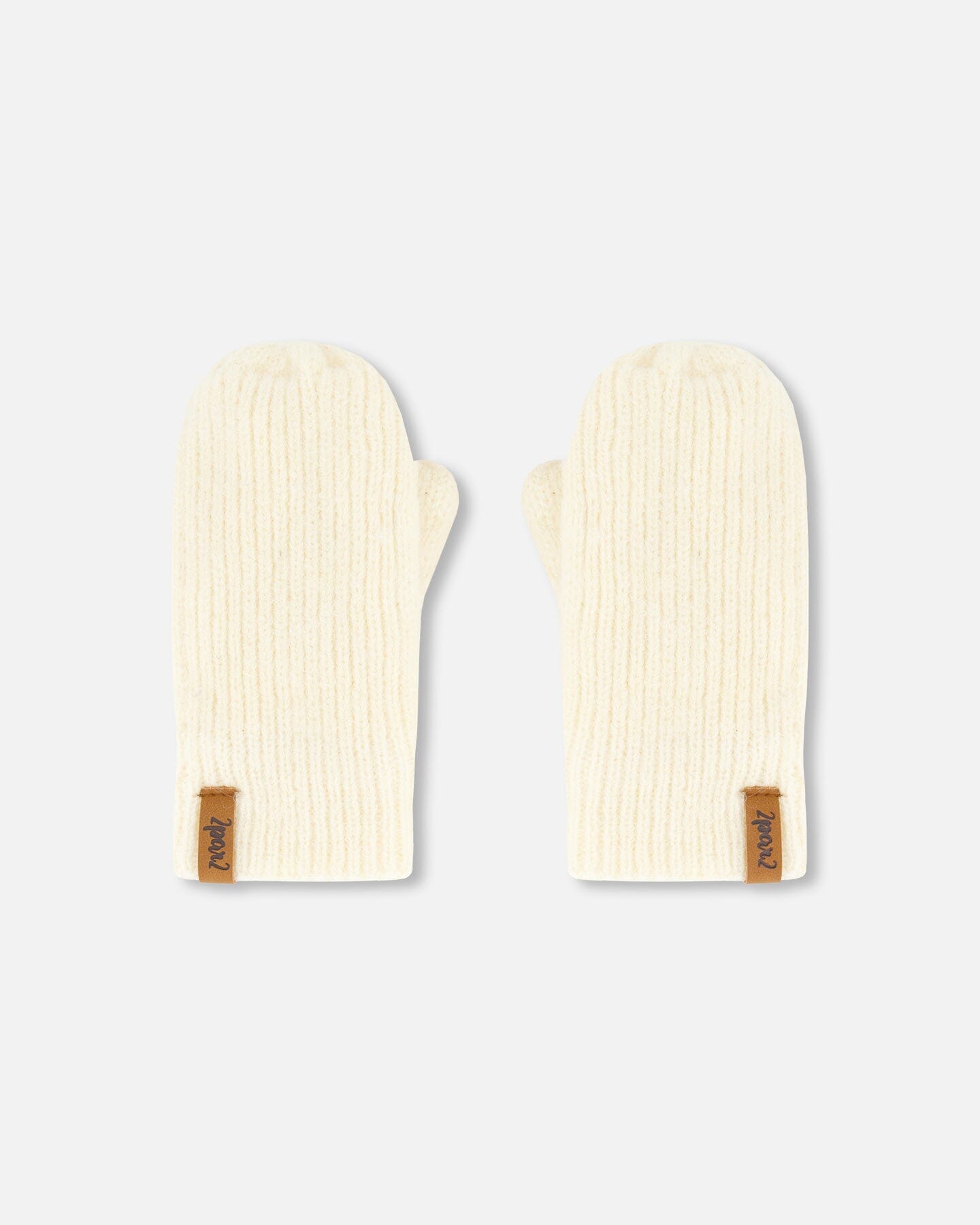 Knitted Mittens Off White Outdoor Accessories Deux par Deux 