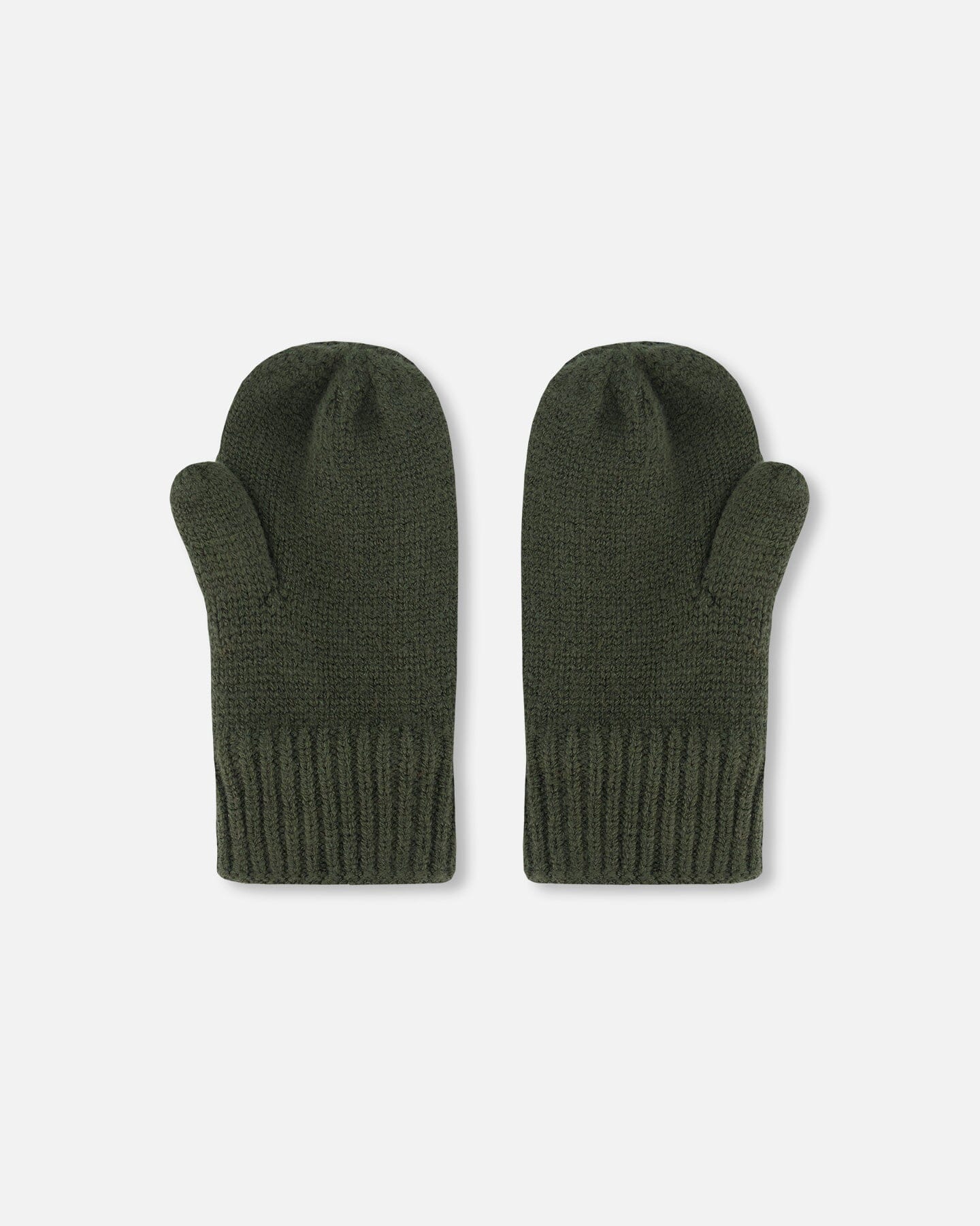 Knitted Mittens Forest Green Outdoor Accessories Deux par Deux 