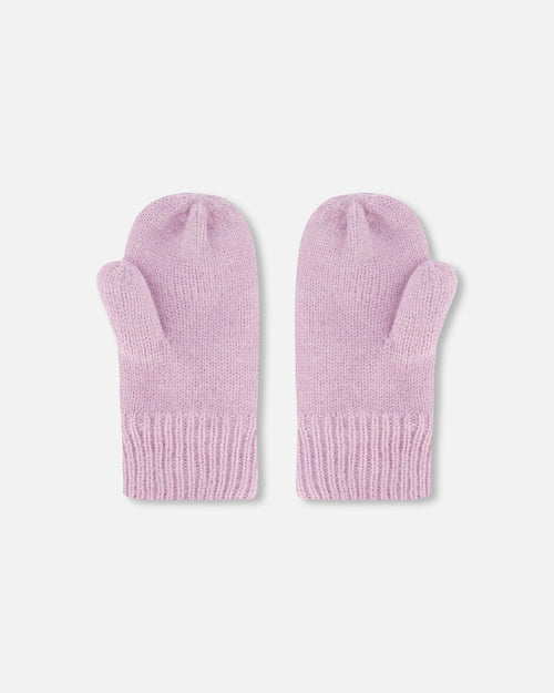 Knitted Mittens Lilac Outdoor Accessories Deux par Deux 