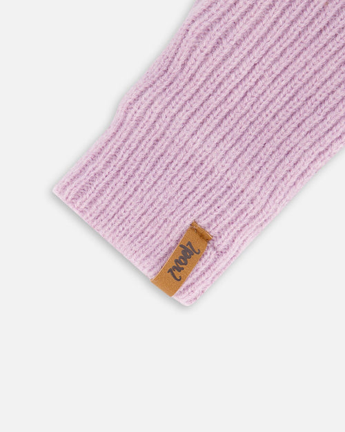 Knitted Mittens Lilac Outdoor Accessories Deux par Deux 