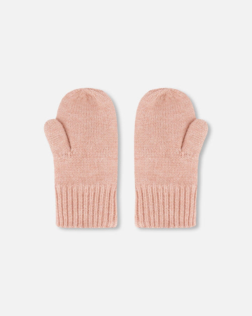 Knitted Mittens Dusty Pink Outdoor Accessories Deux par Deux 