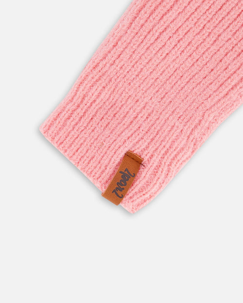 Knitted Mittens Pink Outdoor Accessories Deux par Deux 