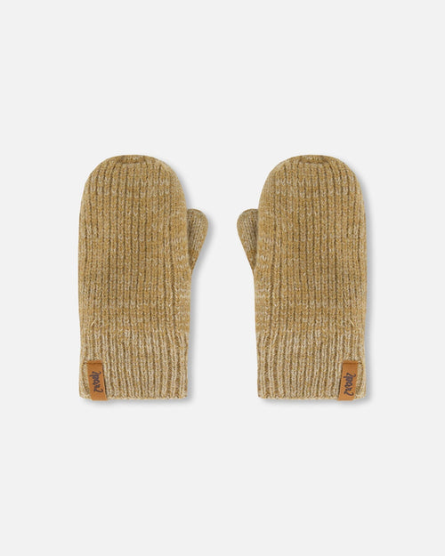 Knitted Mittens Taupe Outdoor Accessories Deux par Deux 