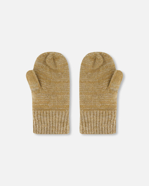 Knitted Mittens Taupe Outdoor Accessories Deux par Deux 