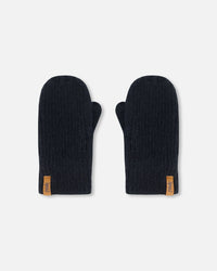 Knitted Mittens Black Outdoor Accessories Deux par Deux 