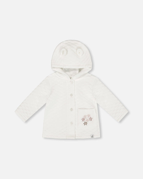 Quilted Jacket With Hood Snow White - G30A30_100