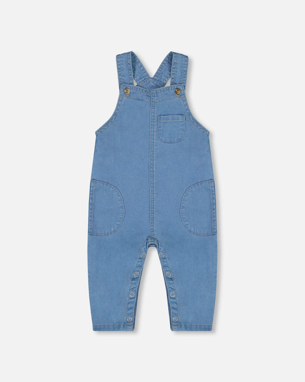 Light Soft Denim Overalls Jeans Blue - G30D43_125