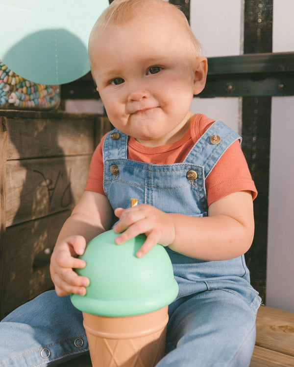 Light Soft Denim Overalls Jeans Blue Pants & Shorts Deux par Deux 