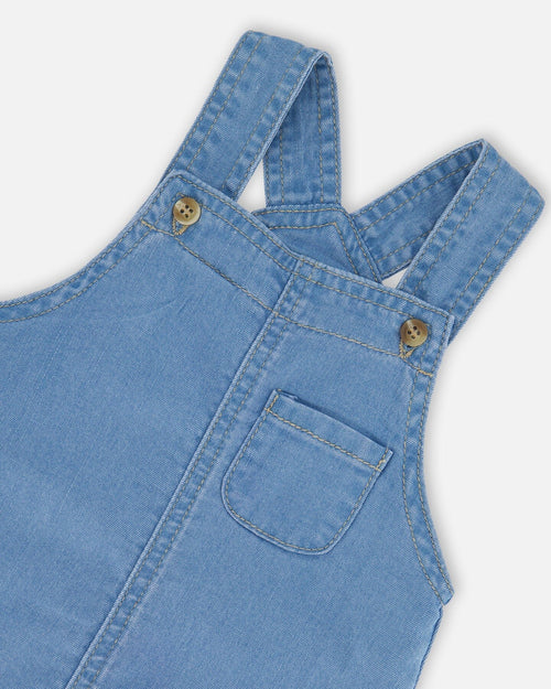 Light Soft Denim Overalls Jeans Blue - G30D43_125